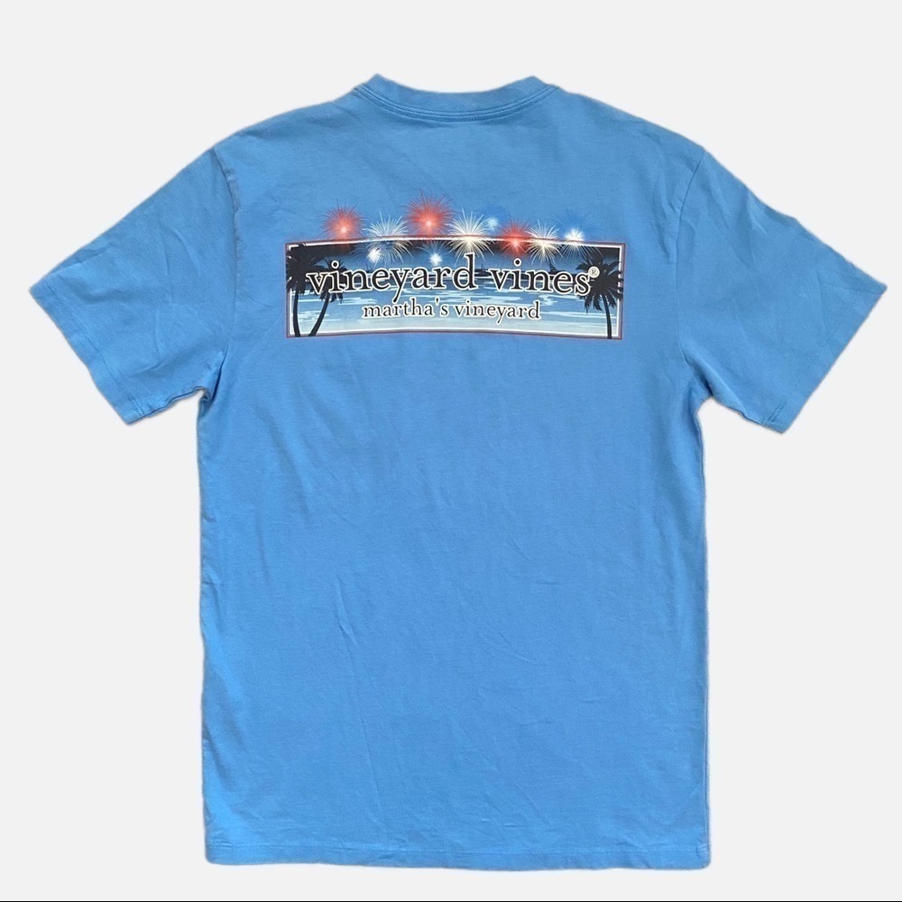 Vineyard Vines Martha’s Vineyard Graphic T-Shirt Fireworks Unisex